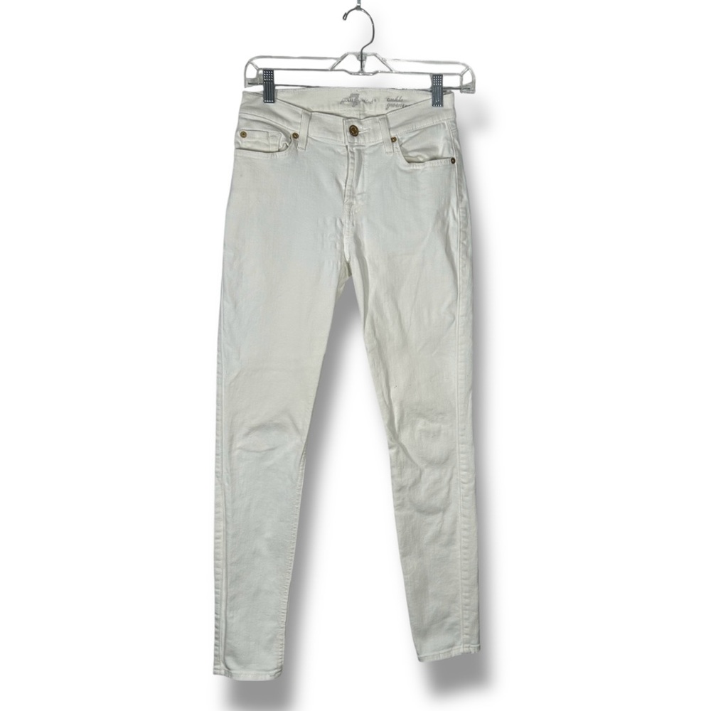 7 For All Mankind White Minimalist Coastal Skinny Jeans Size 25 - “Awiti”